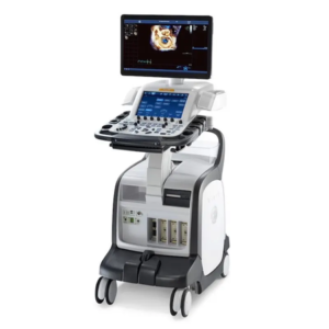 GE HealthCare Vivid E90 ultrasound system. Representative image; actual unit and accessories confirmed in quotation.