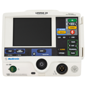 Physio-Control LIFEPAK 20 (3-lead AED pacing) — representative model photo